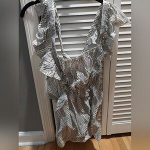 Current Air Ruffle Tribal Print Sleeveless Top / Size Medium